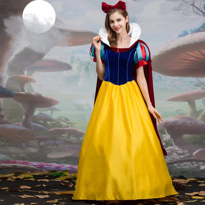 Adult Kids Cosplay Snow White Dress Costumes