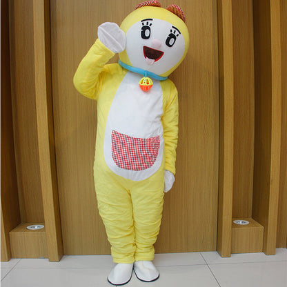 Cute Tiger Mascot Cartoon Doll Cosplay Costume