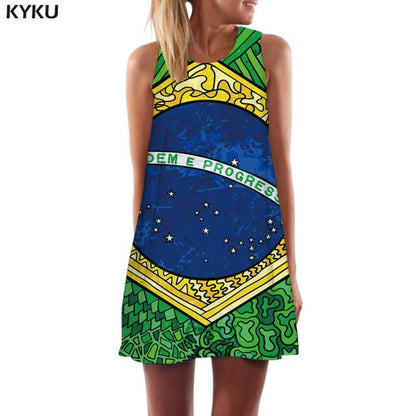 Skull Dress Women Band Party Music Metal Beach