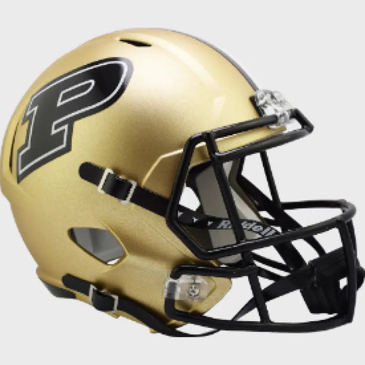 Purdue Boilermakers Full Size Speed Replica Football Helmet Gold- NCAA