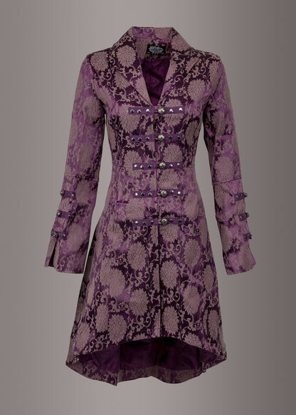 Purple Gothic Coat Victorian Steampunk Jacket