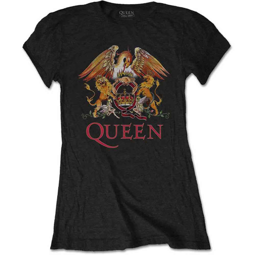 Queen Classic Crest Womens T Shirt Officially Licensed
