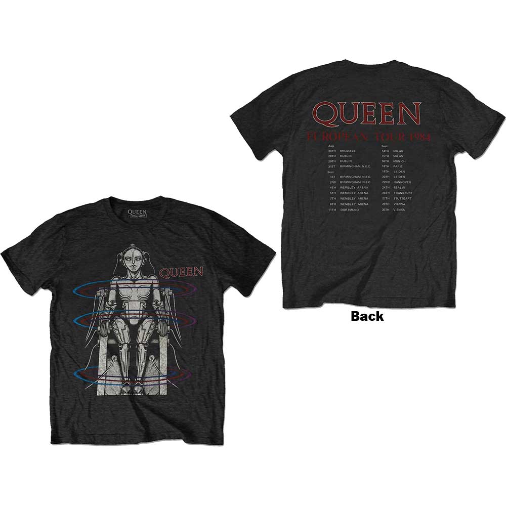 Queen European Tour 1984 Mens T Shirt Officially Licensed