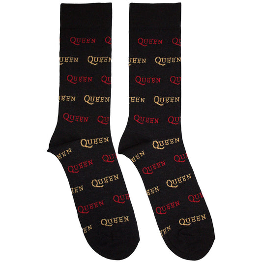 Queen Logo Repeat Colour [Socks]