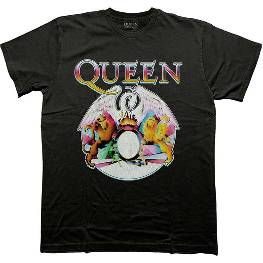 Queen Multi Colour Crest [T-Shirt] Officially Licensed