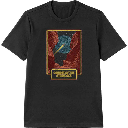 Queens Of The Stone Age Canyon Mens T Shirt Black Officially Licensed