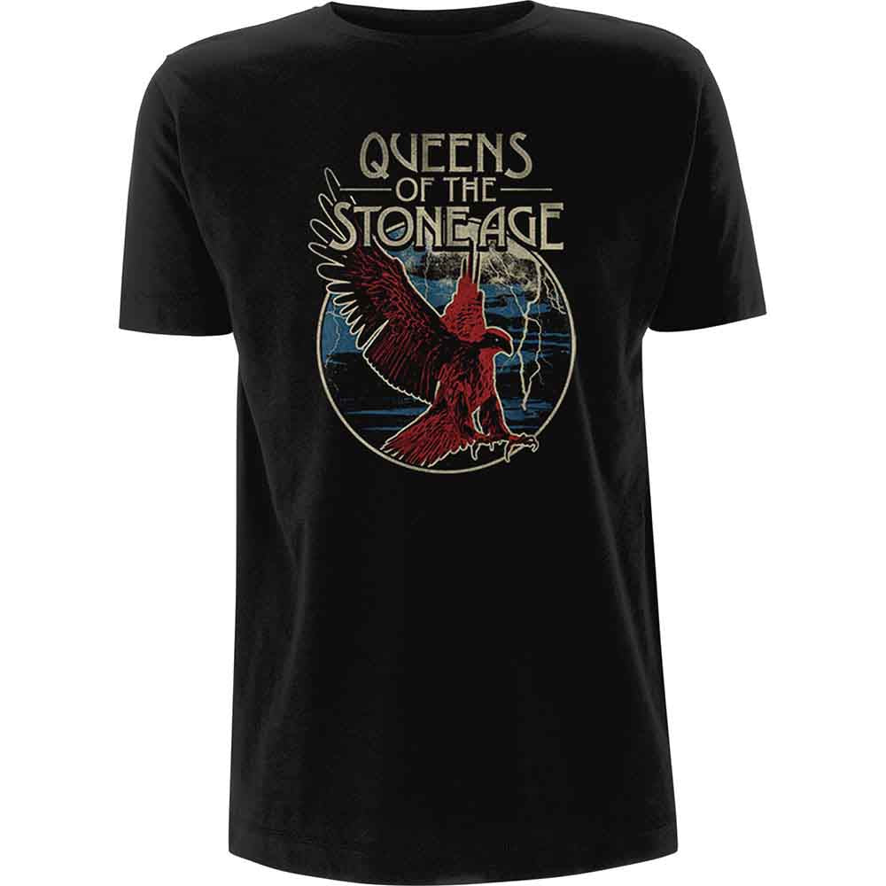 Queens Of The Stone Age Eagle T Shirt Black Officially Licensed