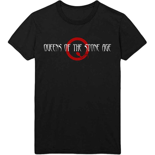 Queens Of The Stone Age Text Logo T Shirt Black Officially Licensed