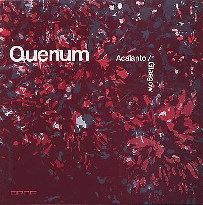 QUENUM - Acalanto/Glasgow Vinyl Record