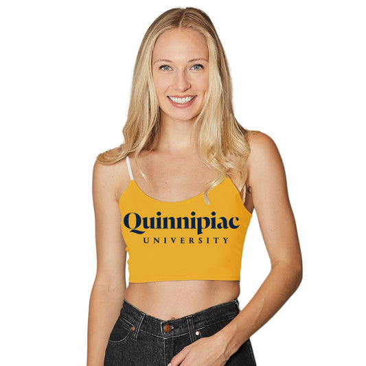 Quinnipiac Yellow Spaghetti Tank Top Officially Licensed