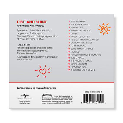 Rise and Shine (Album) Music CD