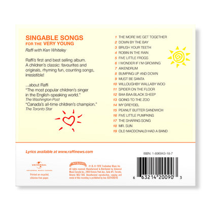 Singable Songs For The Very Young (Album) Music CD