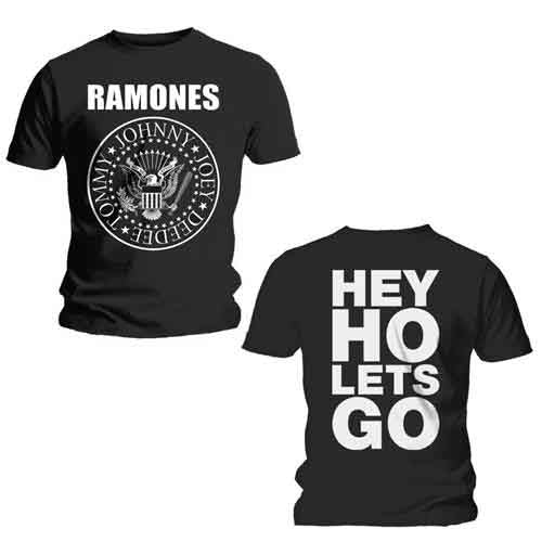 Ramones Hey Ho (Front & Back) [T-Shirt] Officially Licensed