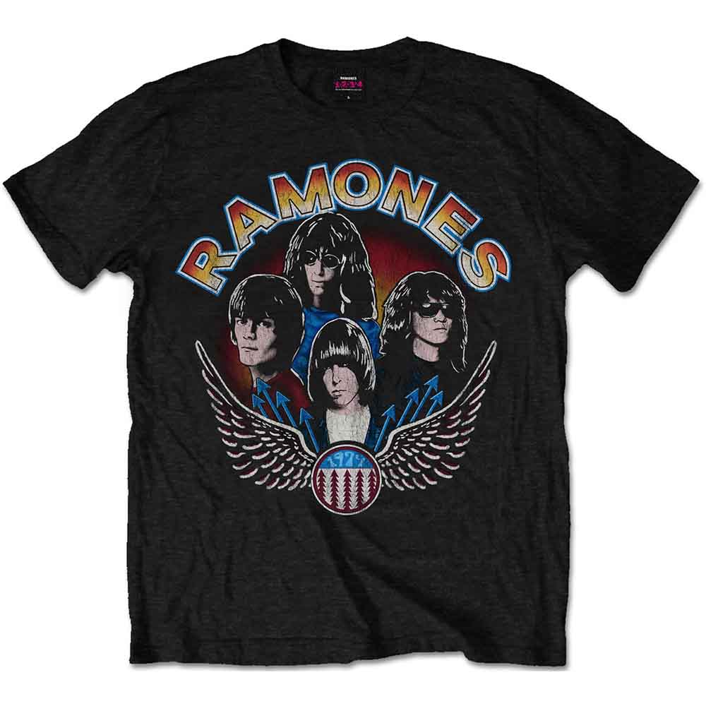 Ramones Vintage Wings Photo [T-Shirt] Officially Licensed