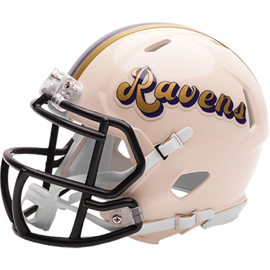 Baltimore Ravens Speed Mini Football Helmet RETRO - NFL