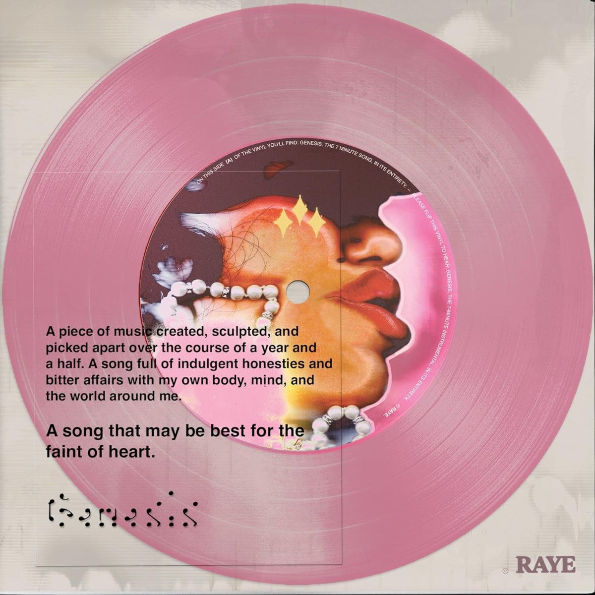 Genesis (Translucent Baby Pink Vinyl, 7" Single) [Vinyl] Vinyl Record