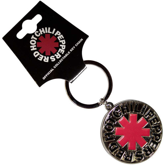 RED HOT CHILI PEPPERS Asterisk Logo Silver Keychain