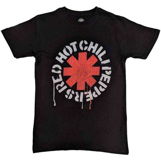 RED HOT CHILI PEPPERS Stencil Mens T Shirt Officially Licensed