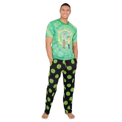 Rick and Morty Portal T-Shirt and Lounge Pants Pajama Set