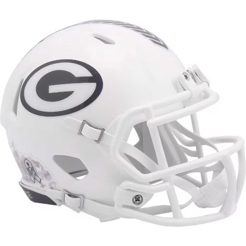 Green Bay Packers NFL Mini Speed Football Helmet SALUTE TO SERVICE 3