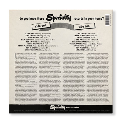 Rip It Up: The Best Of Specialty Records (LP) Vinyl Record