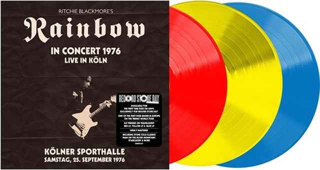 Ritchie Blackmore's Rainbow - Live From Koln 1976 (RSD 4.18.26) [Translucent Red Yellow Blue Vinyl] [3LP] [Vinyl] Vinyl Record