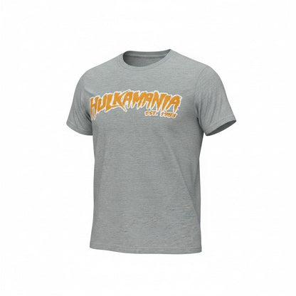 Gray Orange/White Hulkamania Adult T-Shirt