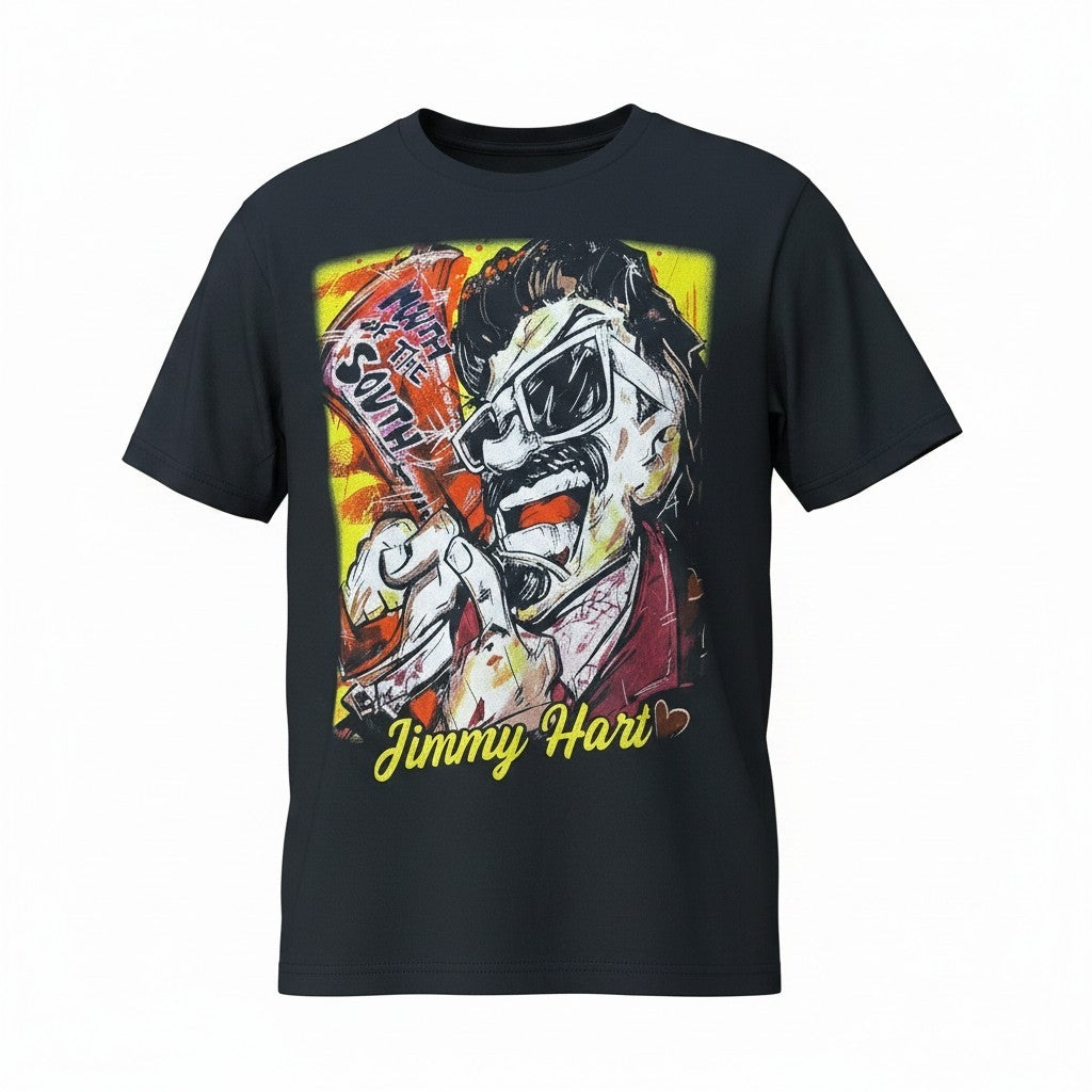 Jimmy Hart Caricature Painting Adult T-Shirt