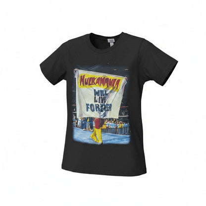 Black Hulkamania Will Live Forever Adult T-Shirt