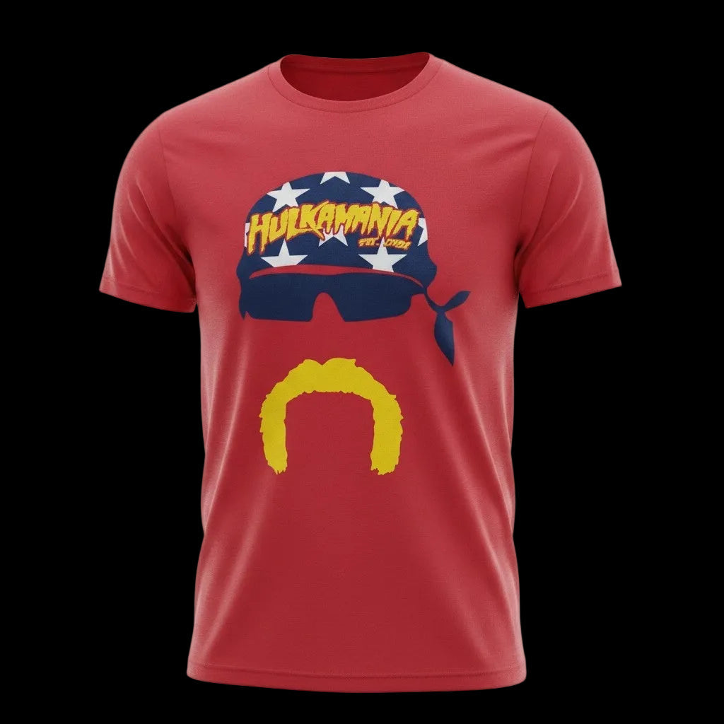 Hulkamania Face Silhouette Adult T-Shirt