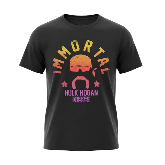 Black Colorful Immortal Gradient Adult T-Shirt