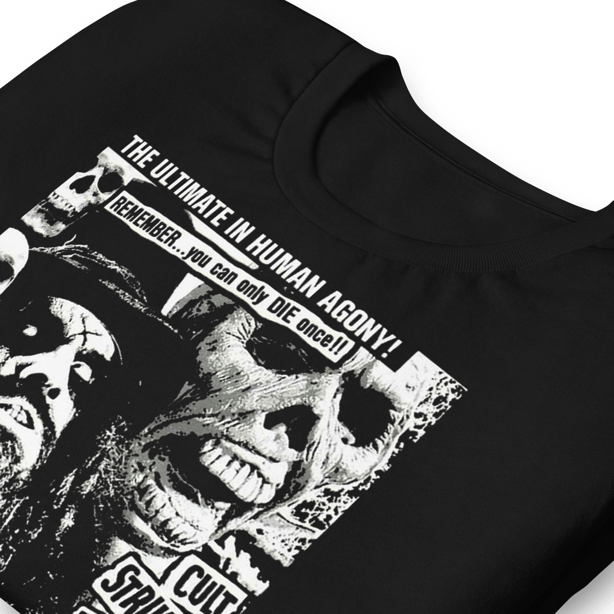 Rob Zombie Black and White Officially Licensed Mens T Shirt Black