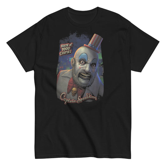 Rob Zombie Captain Spaulding Mens T Shirt Black