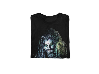 Rob Zombie Classic Logo Jumbo Print Mens T Shirt Black