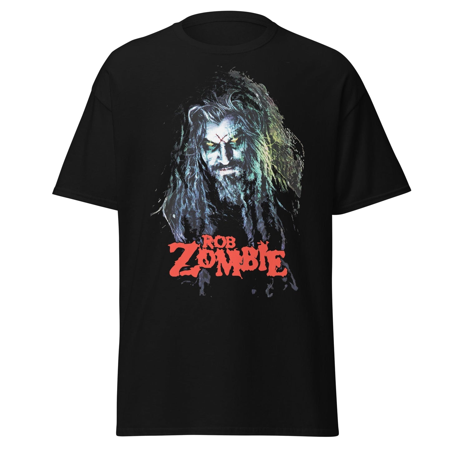 Rob Zombie Classic Logo Jumbo Print Mens T Shirt Black