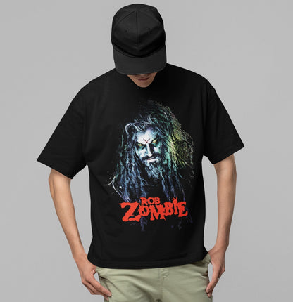 Rob Zombie Classic Logo Jumbo Print Mens T Shirt Black