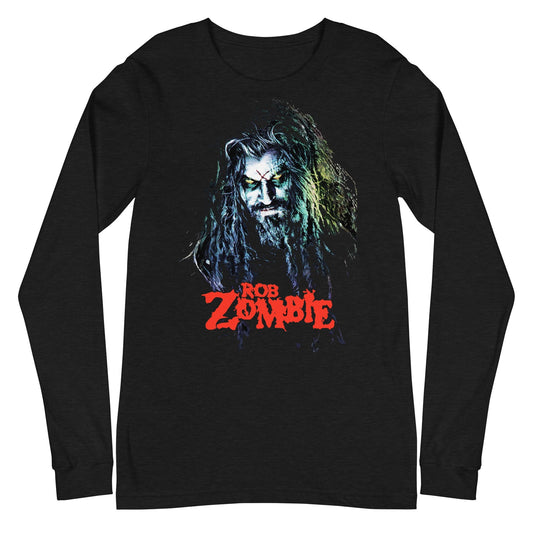 Rob Zombie Classic Logo Mens Long Sleeve Shirt Black