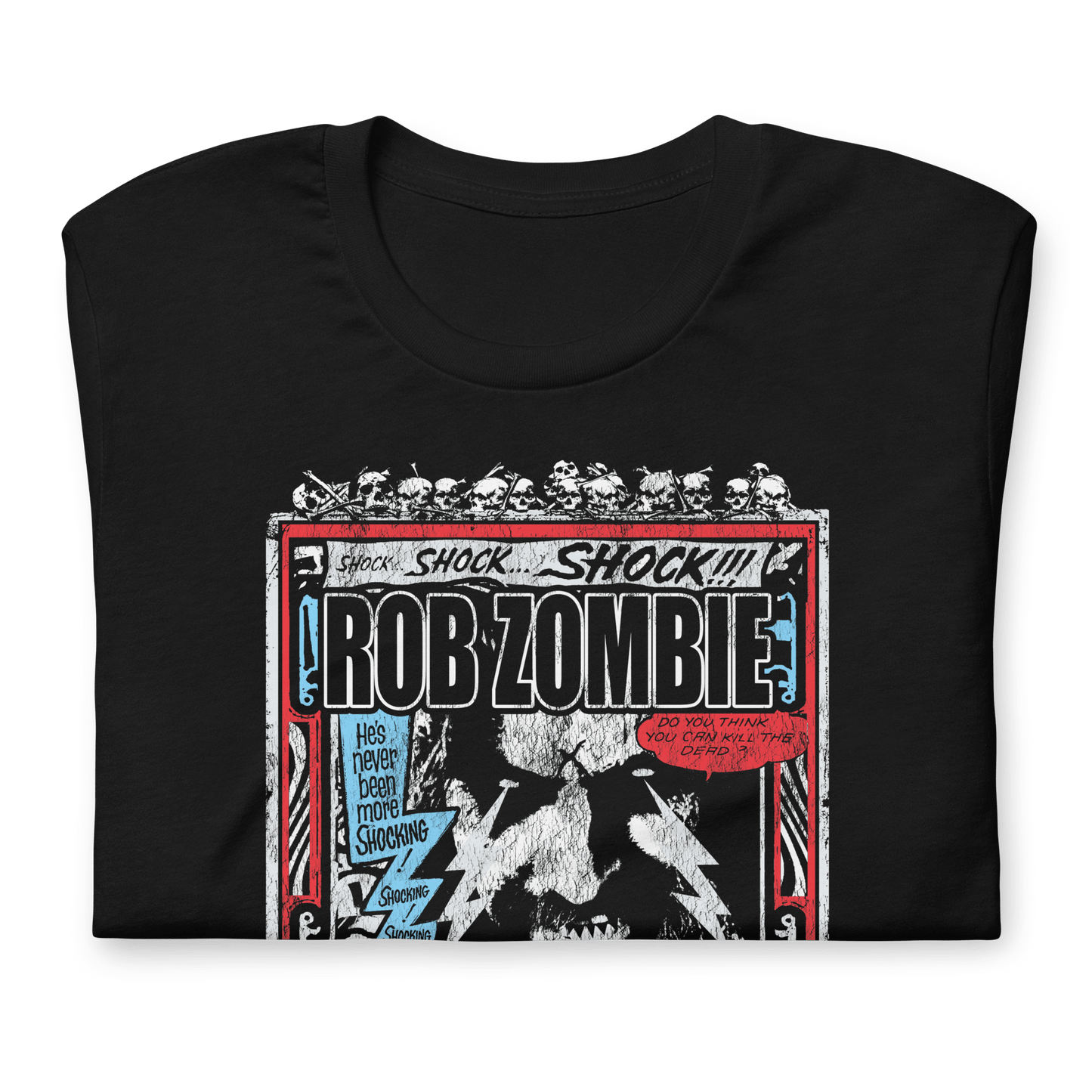 Rob Zombie Comic Book Officially Licensed Mens T Shirt Black