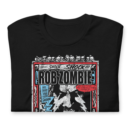 Rob Zombie Comic Book Officially Licensed Mens T Shirt Black