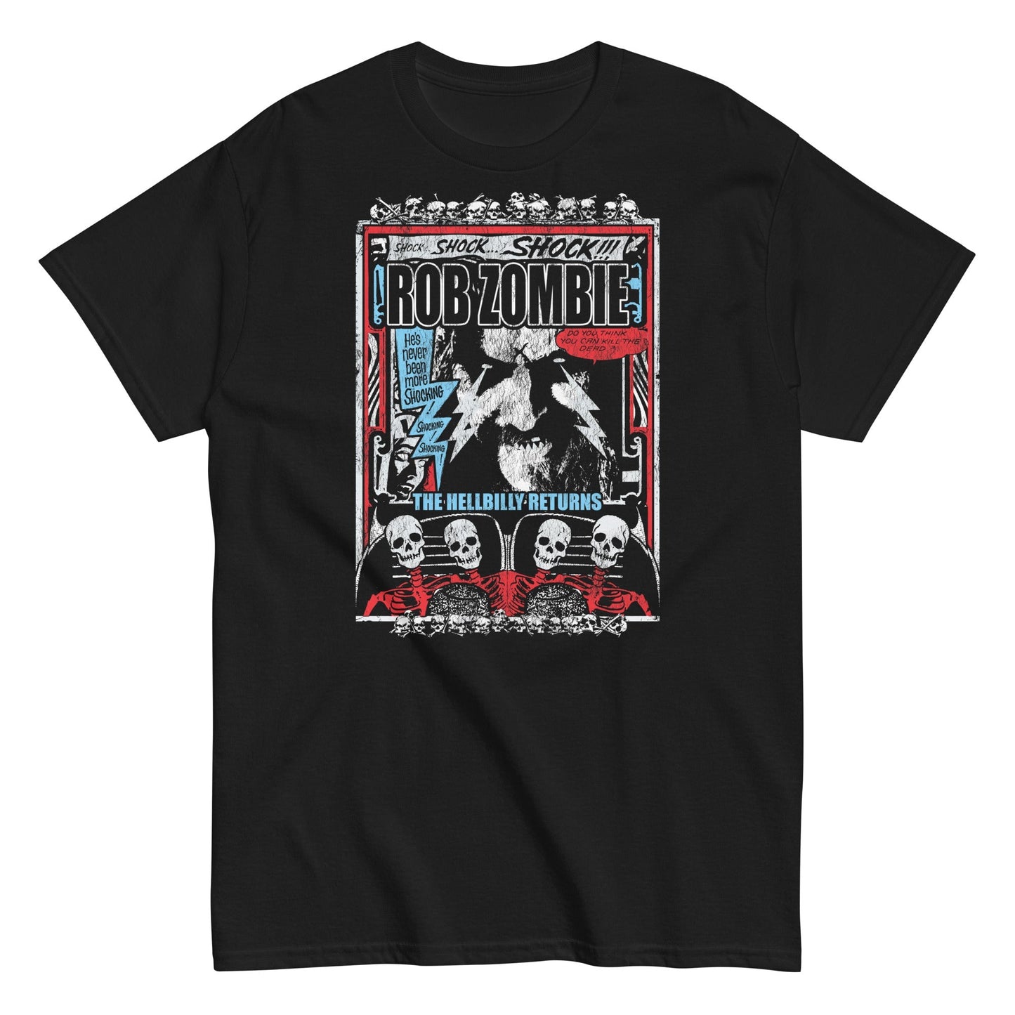 Rob Zombie Comic Book Mens T Shirt Black