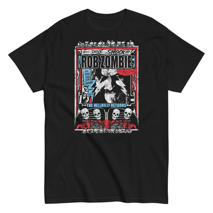 Rob Zombie Comic Book Officially Licensed Mens T Shirt Black