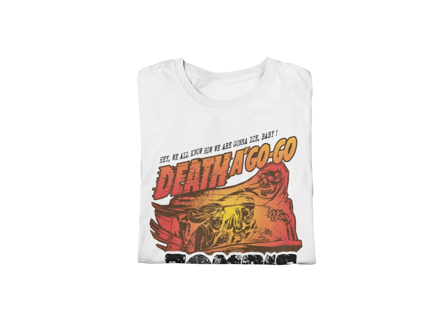 Rob Zombie Death a Go Go Jumbo Print Mens T Shirt White