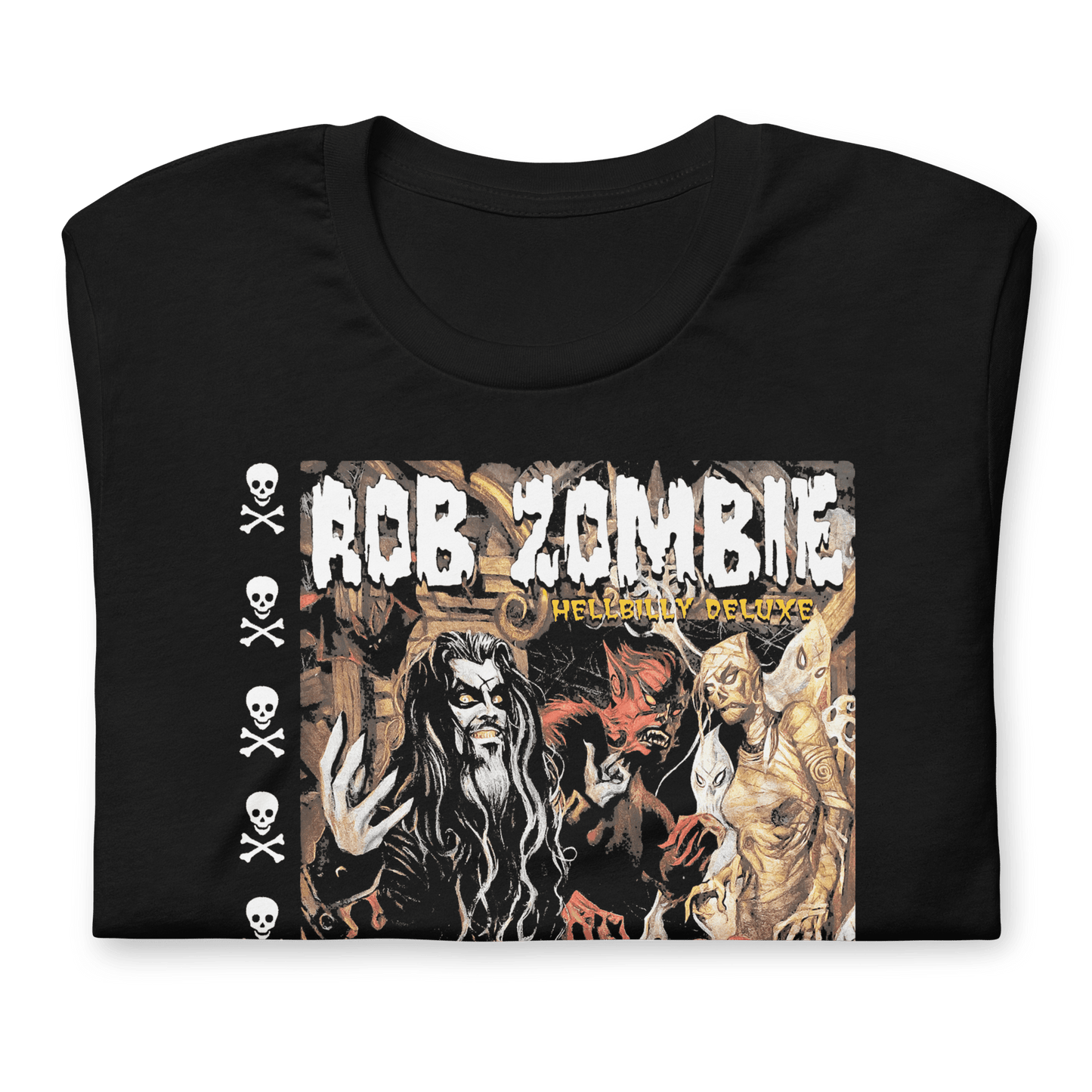 Rob Zombie Hellbilly Mural Officially Licensed Mens T Shirt Black