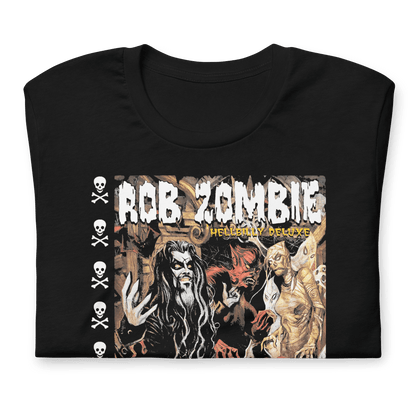 Rob Zombie Hellbilly Mural Officially Licensed Mens T Shirt Black