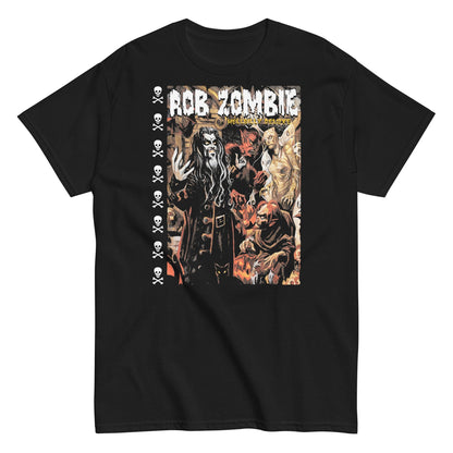 Rob Zombie Hellbilly Mural Officially Licensed Mens T Shirt Black