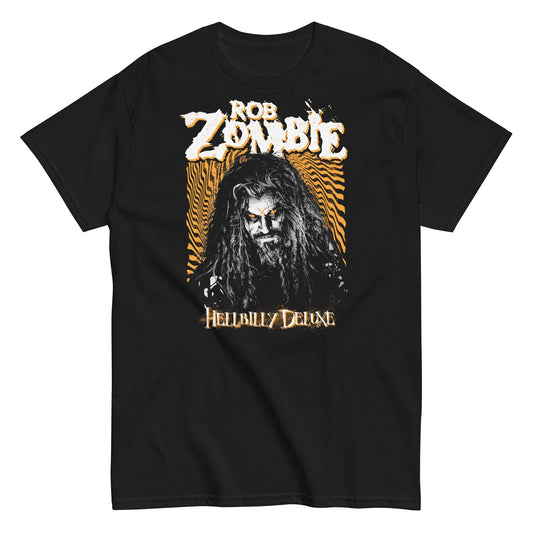 Rob Zombie Hellbilly Orange Mens T Shirt Black