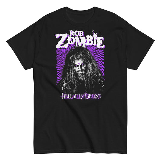 Rob Zombie Hellbilly Purple Mens T Shirt Black