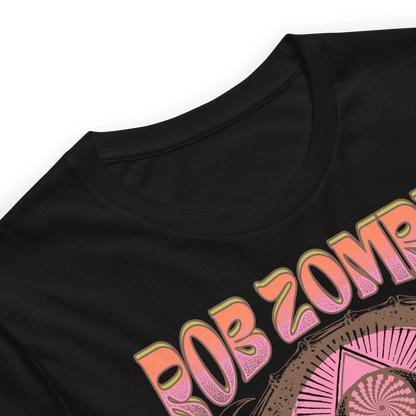 Rob Zombie Hippie Skull Officially Licensed Mens T Shirt Black