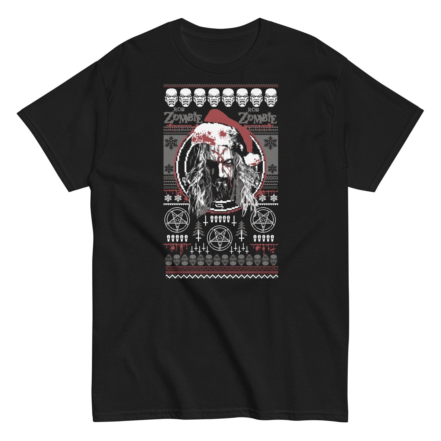 Rob Zombie Merry Christmas Mens T Shirt Black