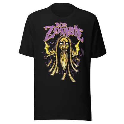 Rob Zombie Pagan Jumbo Print Officially Licensed Mens T Shirt Black